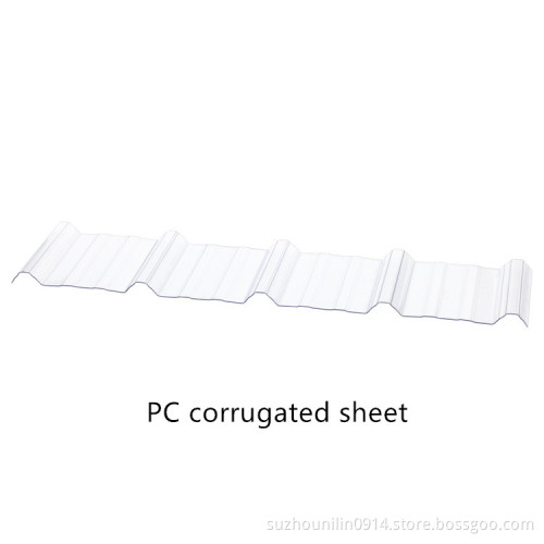 Good waterproof performance polycarbonate corrugated sheet